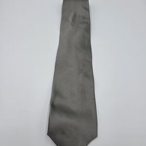 Elegant Gray Silk Tie